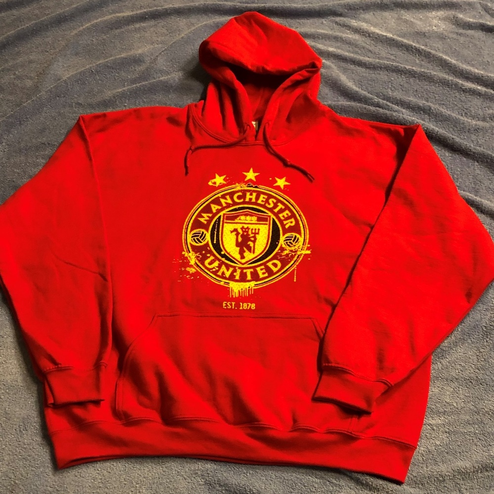 NWT, Men's Manchester United Hoodie Sweatshirt XL